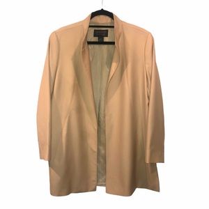 LAFAYETTE 148 WOOL MOHAIR OPEN LONG JACKET 12 L